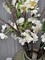 Camilla White Artificial Cherry Blossom Branch 33" Set of 3 | Realistic Faux Silk Stems for Wedding, Party, Event Décor | Japanese Cherry Blossom Floral Arrangement